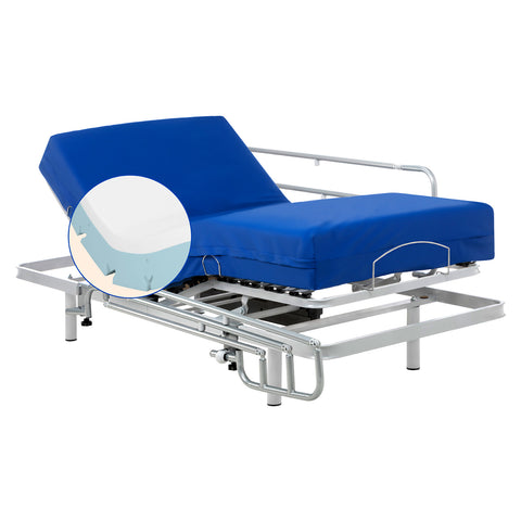 Pack Cama articulada com Colchão Viscoelástico Professional V6 (80x190 cm, grades)