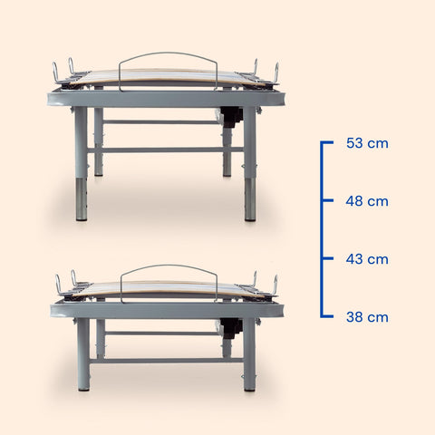 Pack Cama Articulada regulável em altura com Colchão Sanitário Professional HR (105x200 cm, Grades)
