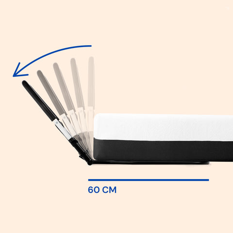 Barreira de cama para adulto | Apoio dobrável | Altura e inclinação ajustáveis