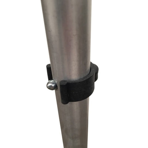 Muleta de alumínio com punho anatómico de borracha cor azul